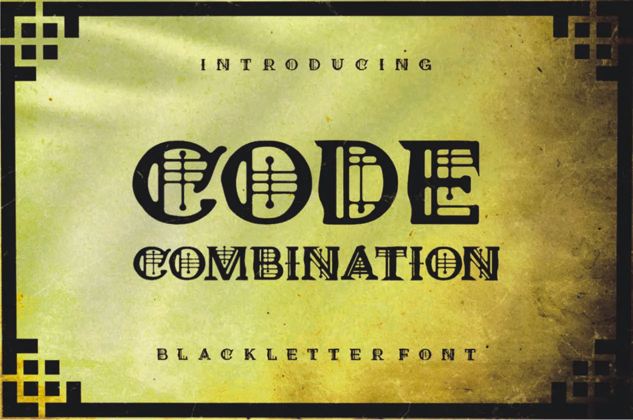 Code Combination Font