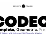 Codec Pro Sans Font Family