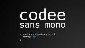 Codee Sans Mono Font › Fontesk