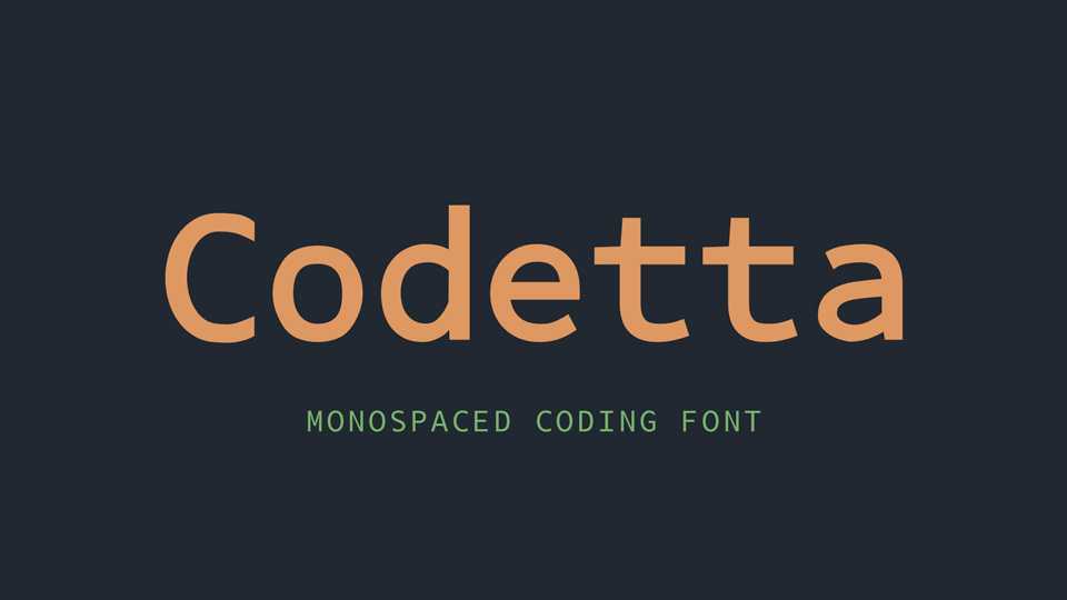 Codetta Font Family › Fontesk