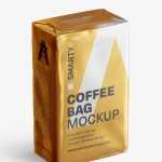 Coffee bag mockup / metallic - Free PSD Download Coffee bag mockup / metallic