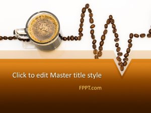 Coffee Beans Up and Down PowerPoint Template