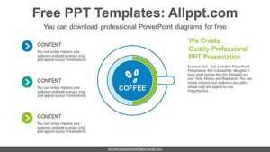 Coffee Cup Doughnut Chart PPT Diagram