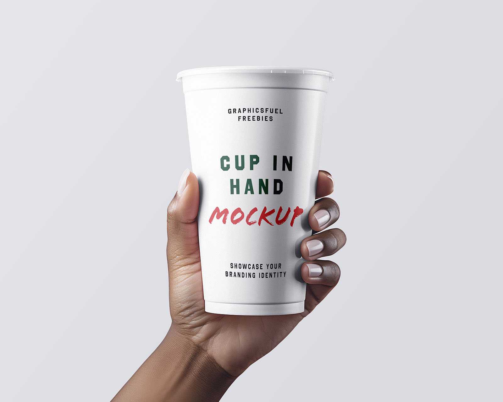 Coffee Cup In Hand Mockup