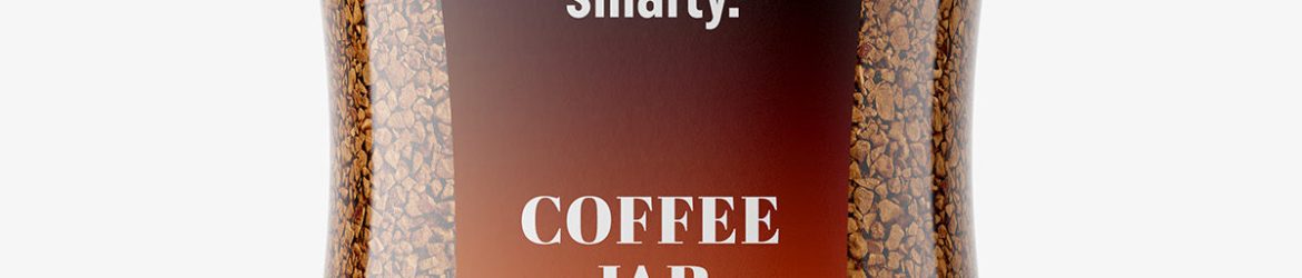 Coffee jar mockup