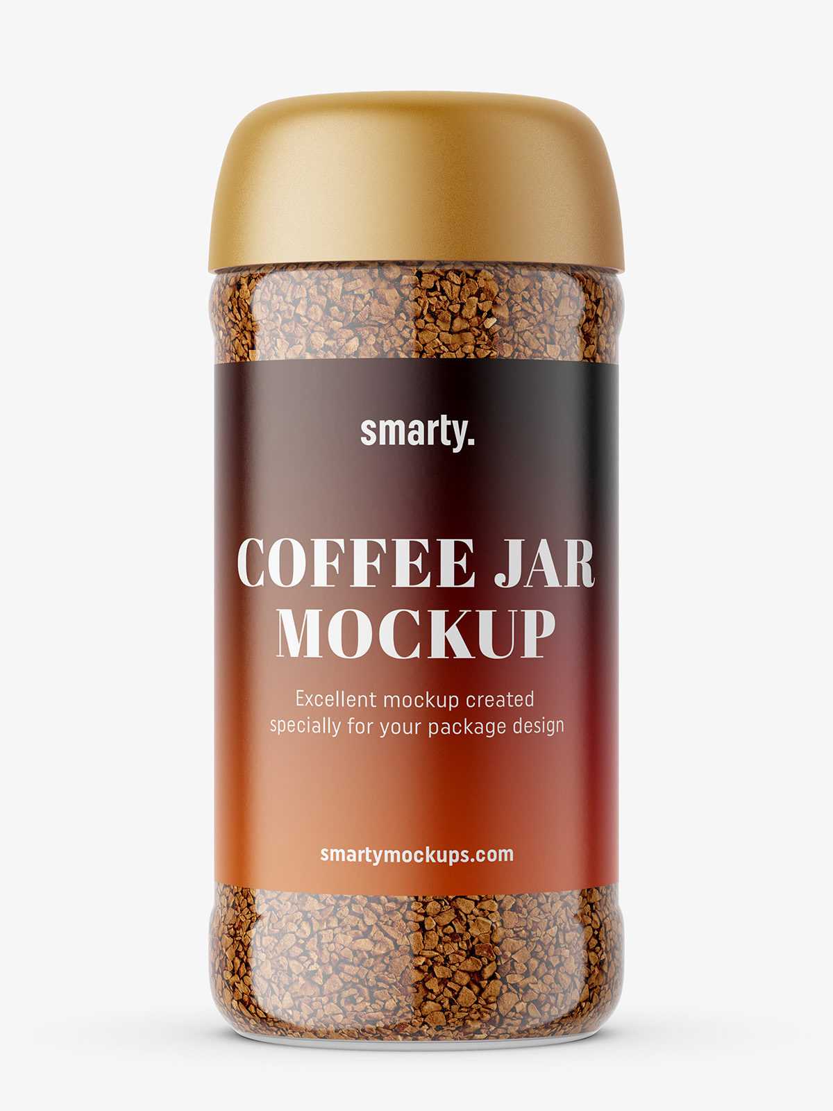 Coffee jar mockup