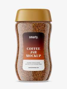 Coffee jar mockup