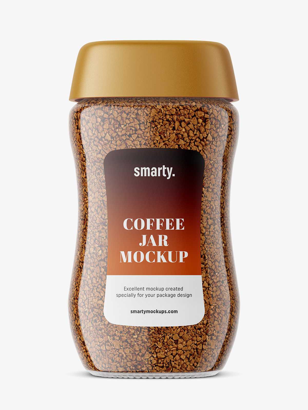 Coffee jar mockup