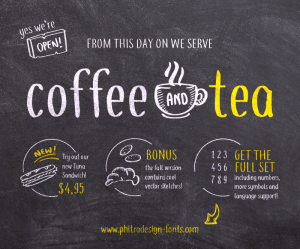 Coffee+Tea Font