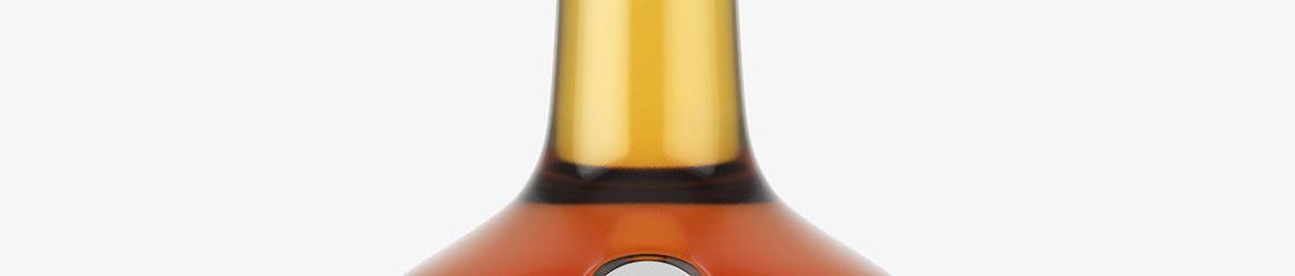 Cognac bottle mockup