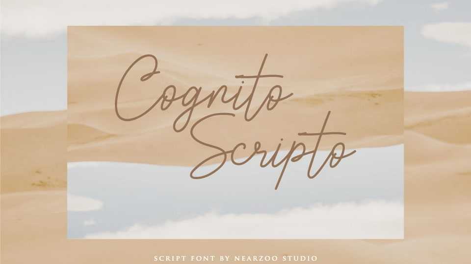 Cognito Scripto Font › Fontesk