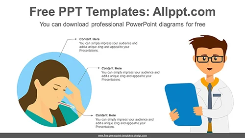 Cold Symptoms PowerPoint Diagram Template