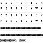 College Games Font - Fonte Grátis Mapa de caracteres da fonte College Games Font