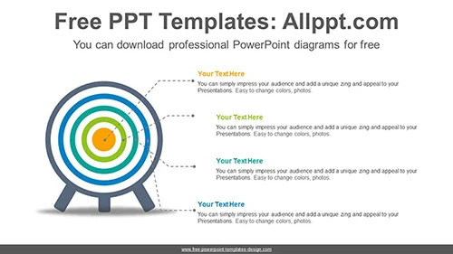 Color changeable target PowerPoint Diagram Template