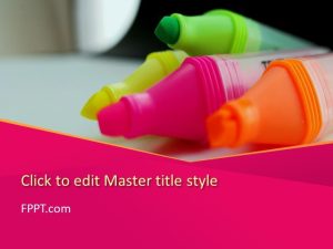Color Markers PowerPoint Template