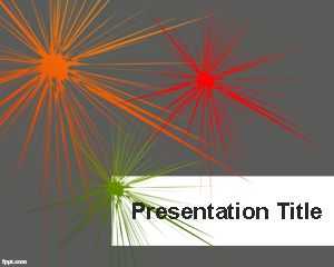 Color Rays PowerPoint Template