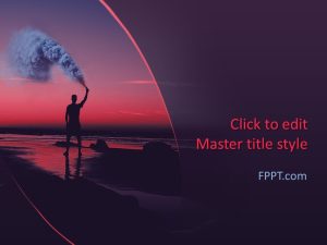 Color Smoke PowerPoint Template