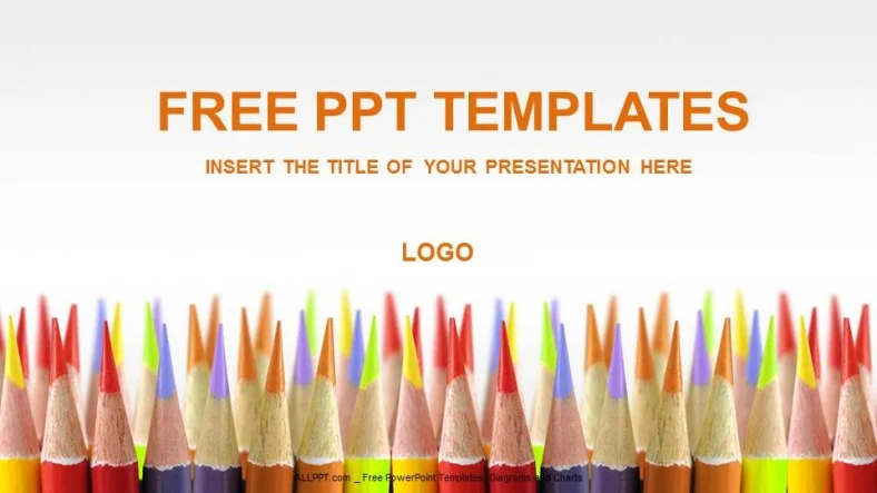Colored Pencils Education Powerpoint Templates