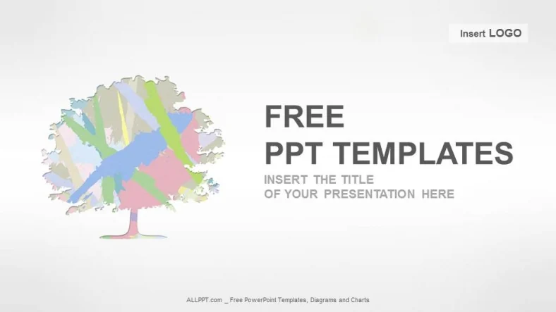Colored Tree Nature PPT Templates