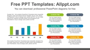 Colorful bar chart PowerPoint Diagram Template