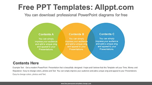 Colorful circle banner PowerPoint Diagram Template