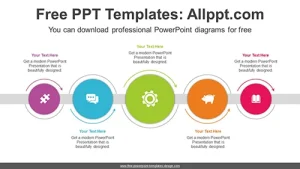 Colorful Circle Flow Diagram Template