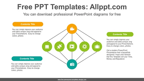 Colorful circular PowerPoint Diagram Template