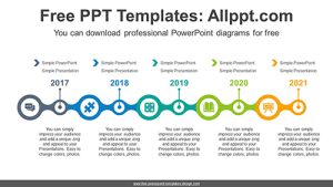 Colorful Connection Circles PowerPoint Diagram