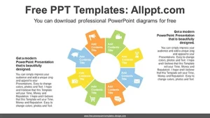 Colorful Gear PowerPoint Diagram Template