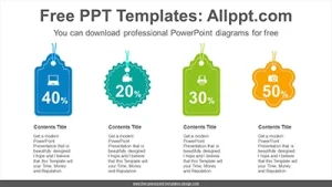 Colorful labels tag PowerPoint Diagram Template