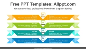 Colorful origami banner PowerPoint Diagram Template