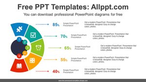 Colorful Semi Doughnut PPT Diagram