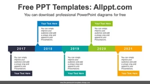 Colorful Signpost PowerPoint Diagram