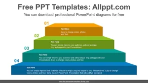 Colorful staircase PowerPoint Diagram Template