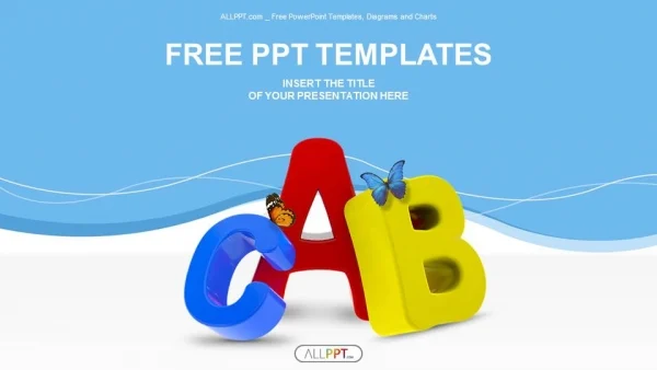 Colorful symbols heap of alphabet PowerPoint Templates