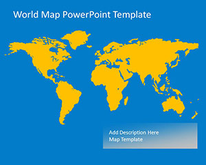Colorful Worldmap Vector Template for PowerPoint