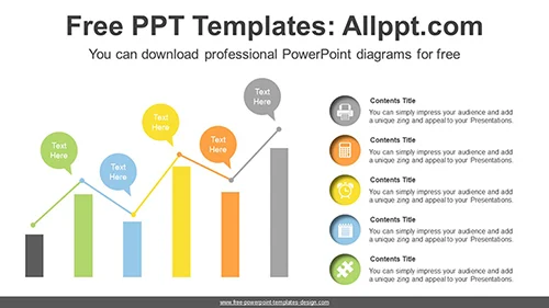 Column-Line Combo PowerPoint Diagram