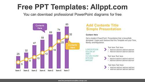 Combo Bar Line Chart Diagram Template