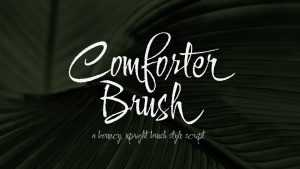 Comforter Brush Font › Fontesk