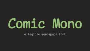 Comic Mono Font › Fontesk
