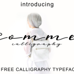 Comme Calligraphy Font - Fonte Grátis Comme Calligraphy Font
