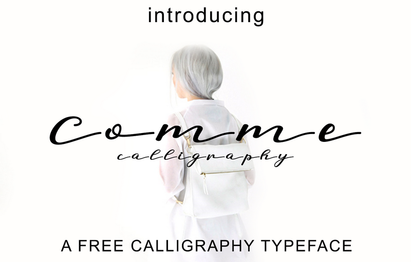 Comme Calligraphy Font
