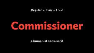 Commissioner Font Family › Fontesk