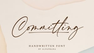 Committing Script Font › Fontesk