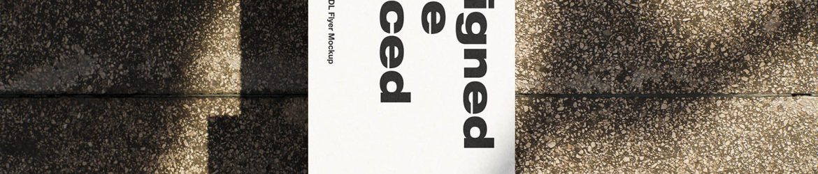 Compact DL flyer mockup