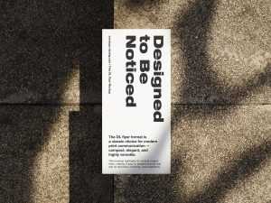 Compact DL flyer mockup