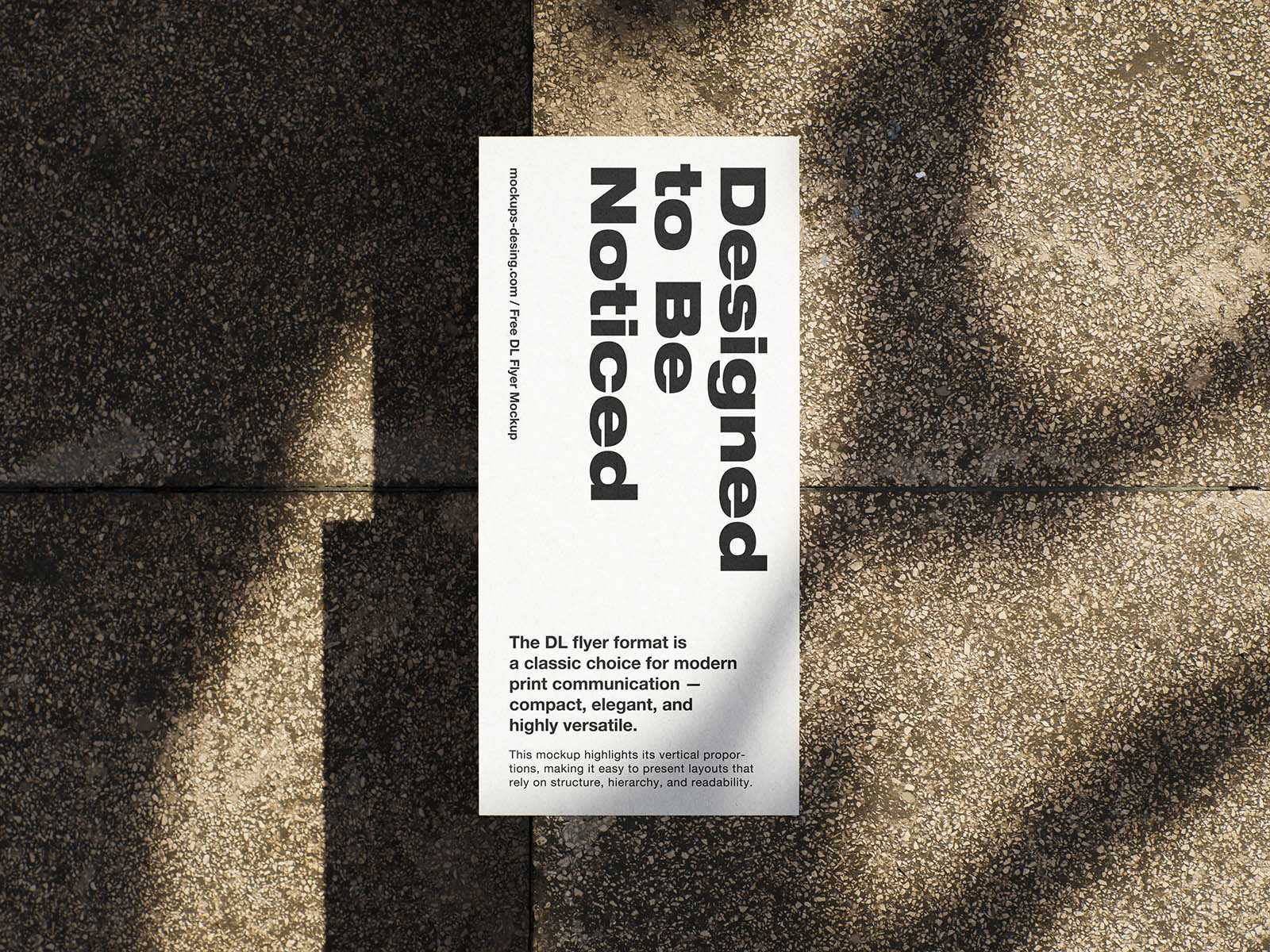 Compact DL flyer mockup