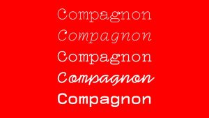 Compagnon Typeface › Fontesk