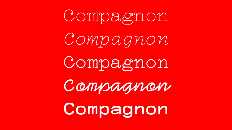 Compagnon Typeface › Fontesk
