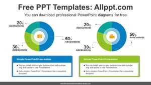 Compare-Pie Charts PowerPoint Diagram